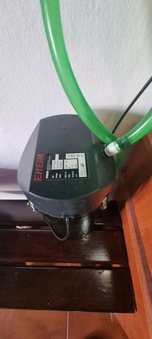 Aquário mais filtro Eheim. 250