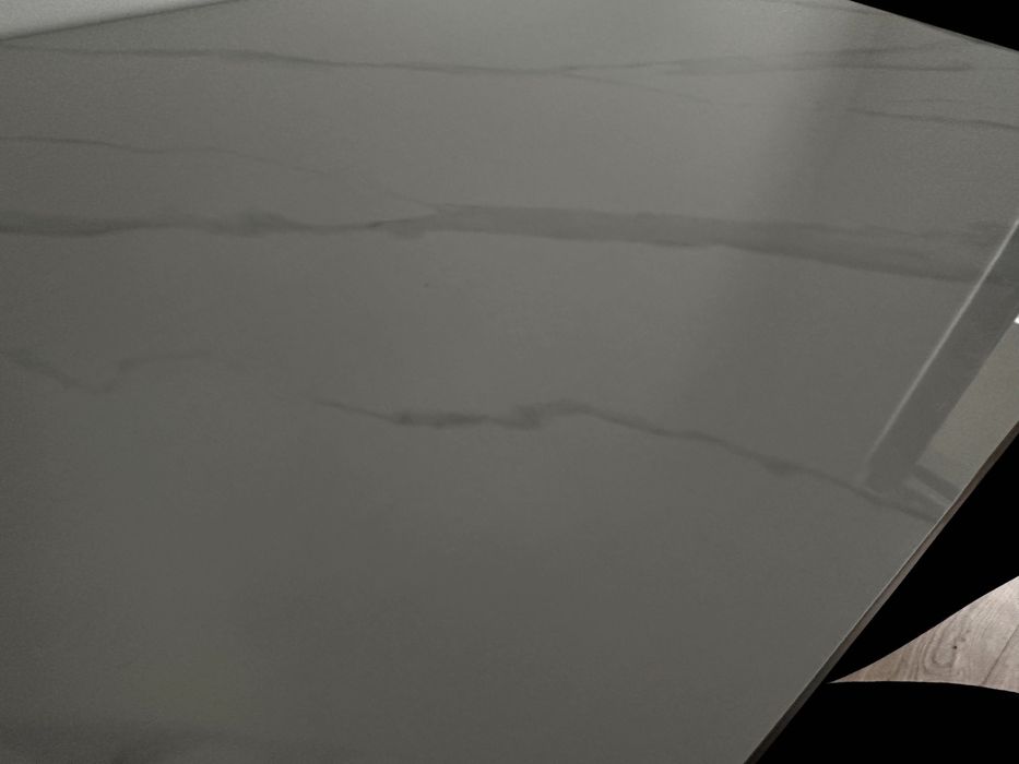 Stół ceramiczny LORIS 120CM Biały + 4 Krzesła