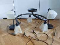 Zestaw lamp, żyrandol + 2 lampki nocne