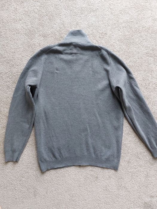 Sweter męski Massimo Dutti XL szary bawełna