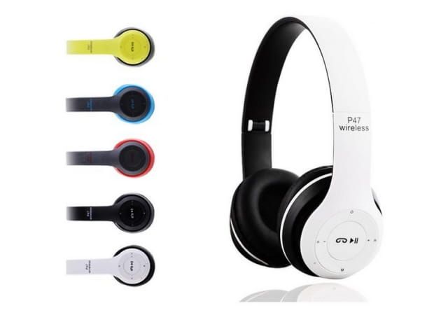 Słuchawki Bluetooth P47 z MP3 i radiem FM - Bezprzewodowe, Wydajne