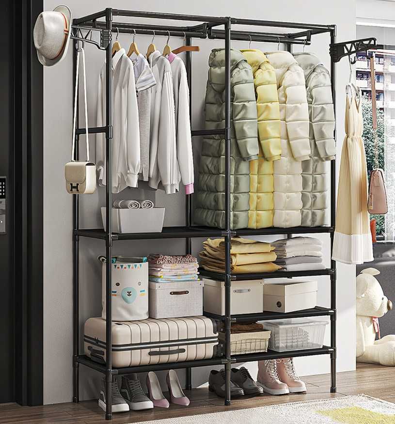 Вішалка для одягу Simple Coat Rack Double Row вішалка з полицями