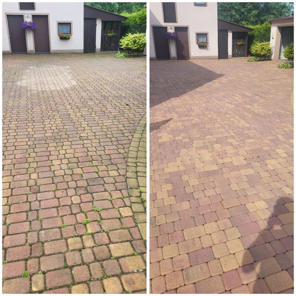 Mycie elewacji, dachów, ogrodzeń, impregnacja kostki brukowej,