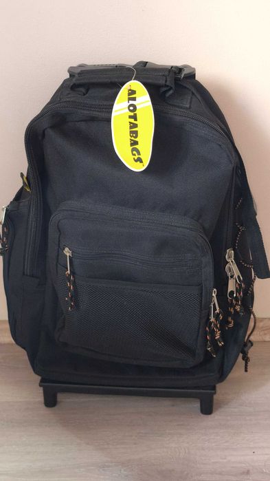 ALOTABAGS Нова Сумка Рюкзак на Колесах з Ручкою Валіза Трансформер США