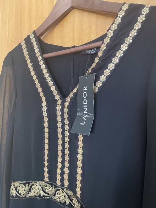 Vestido preto cerimónia Lanidor