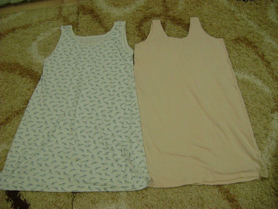 Жіночі спідні сорочки х/б (майки подовжені) р.50 стан нових