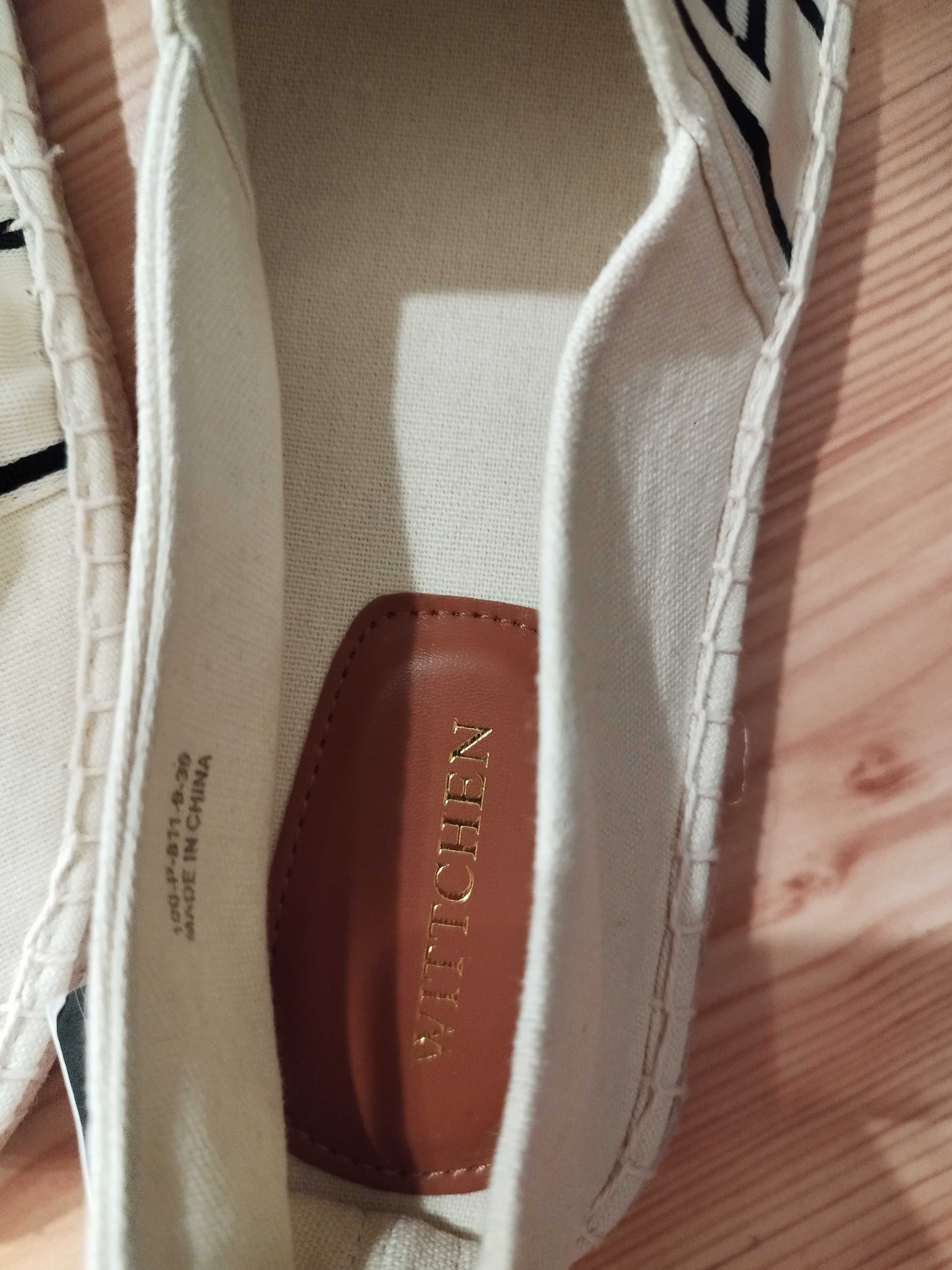 Espadryle Wittchen 39 cm beżowe