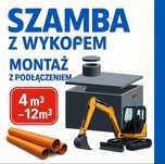 Szamba betonowe z Wykopem, Zbiornik na deszczówkę KOMPLEKSOWO