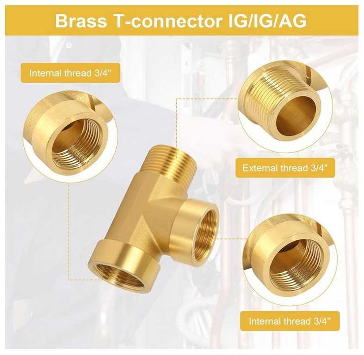 Trójnik mosiężny 3/4" AOROPS