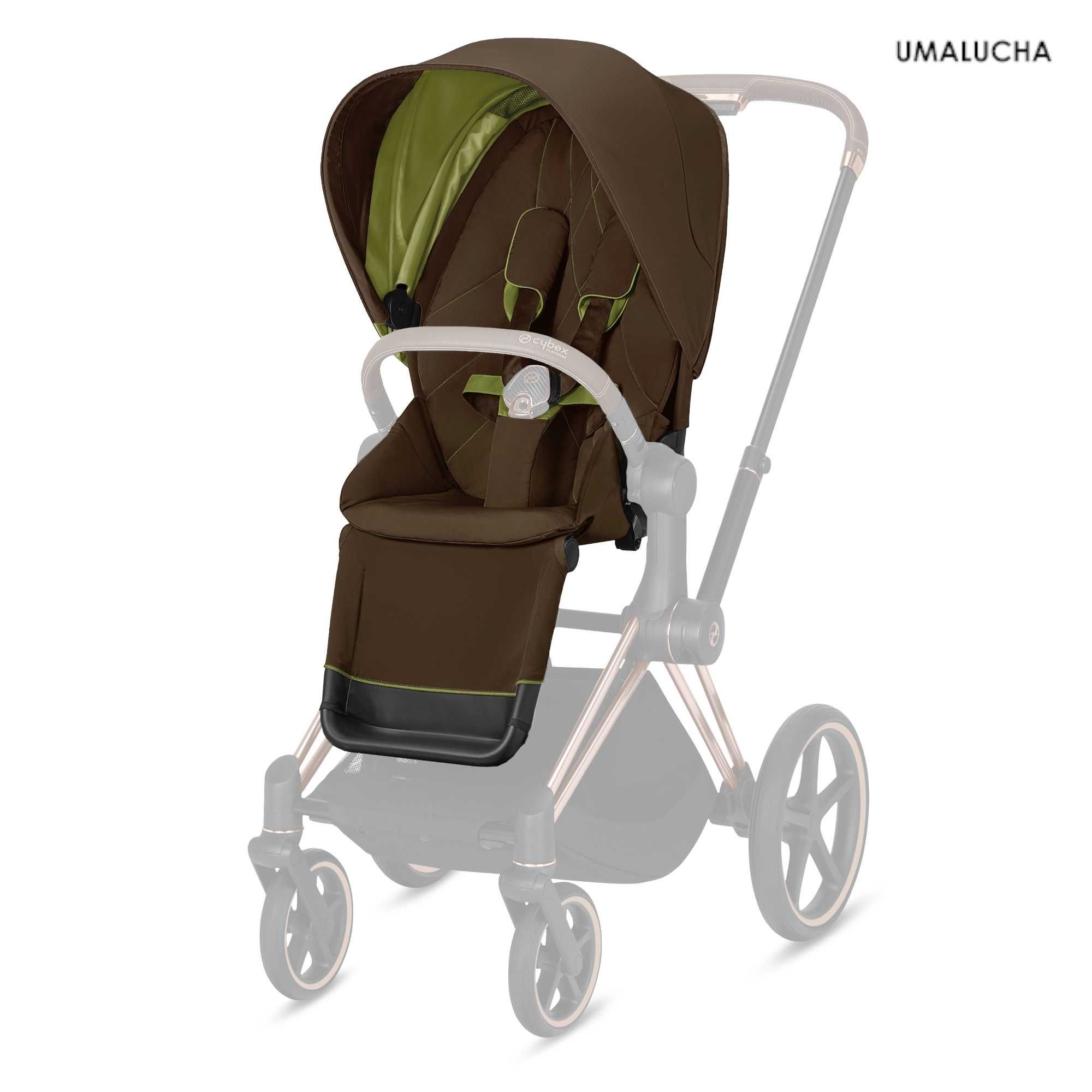 Cybex Priam 2.0 tapicerka wózka spacerowego Unikat kolor Khaki Green!!