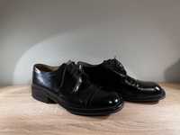 Męskie skórzane buty Gino Rossi, rozm.42, czarne