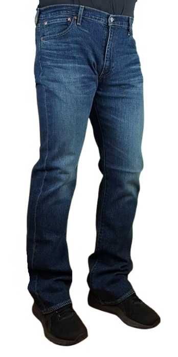 Męskie jeansy Levi's 527 Slim Bootcut ciemne nowe Levisy oryg. W38/L34