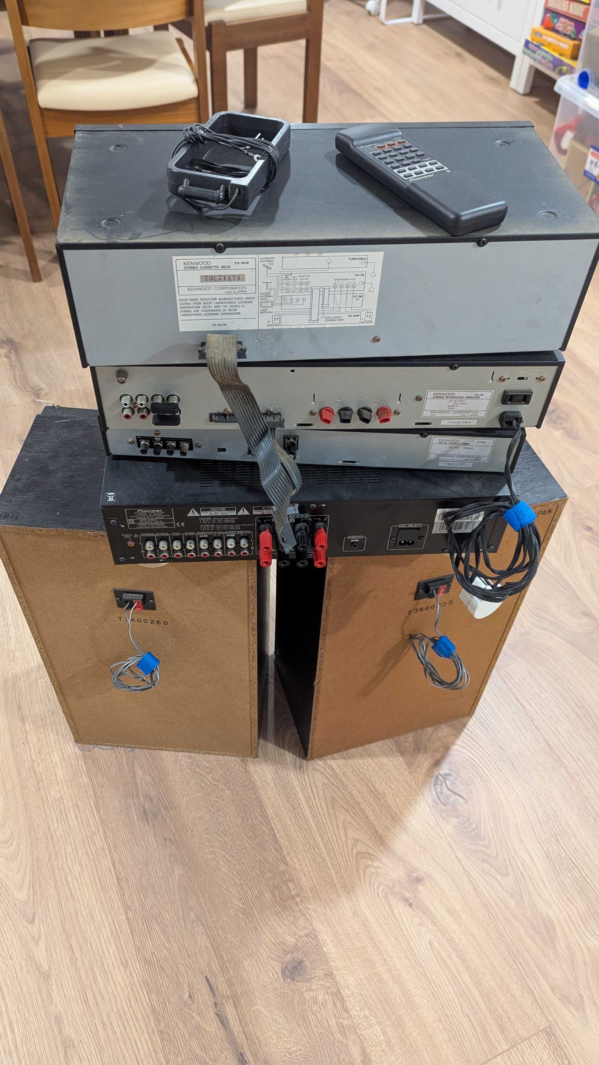 Amplificador Pioneer + Kenwood System 36