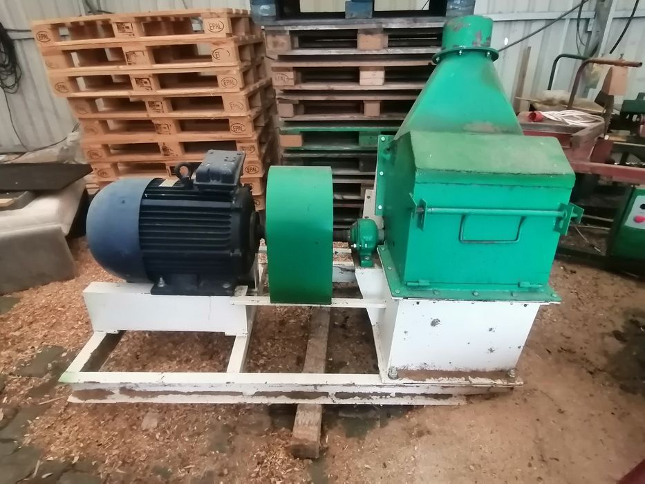 Peleciarka 75kw i młynek (brykiet,opał,tartak,drzewo,trocinami)