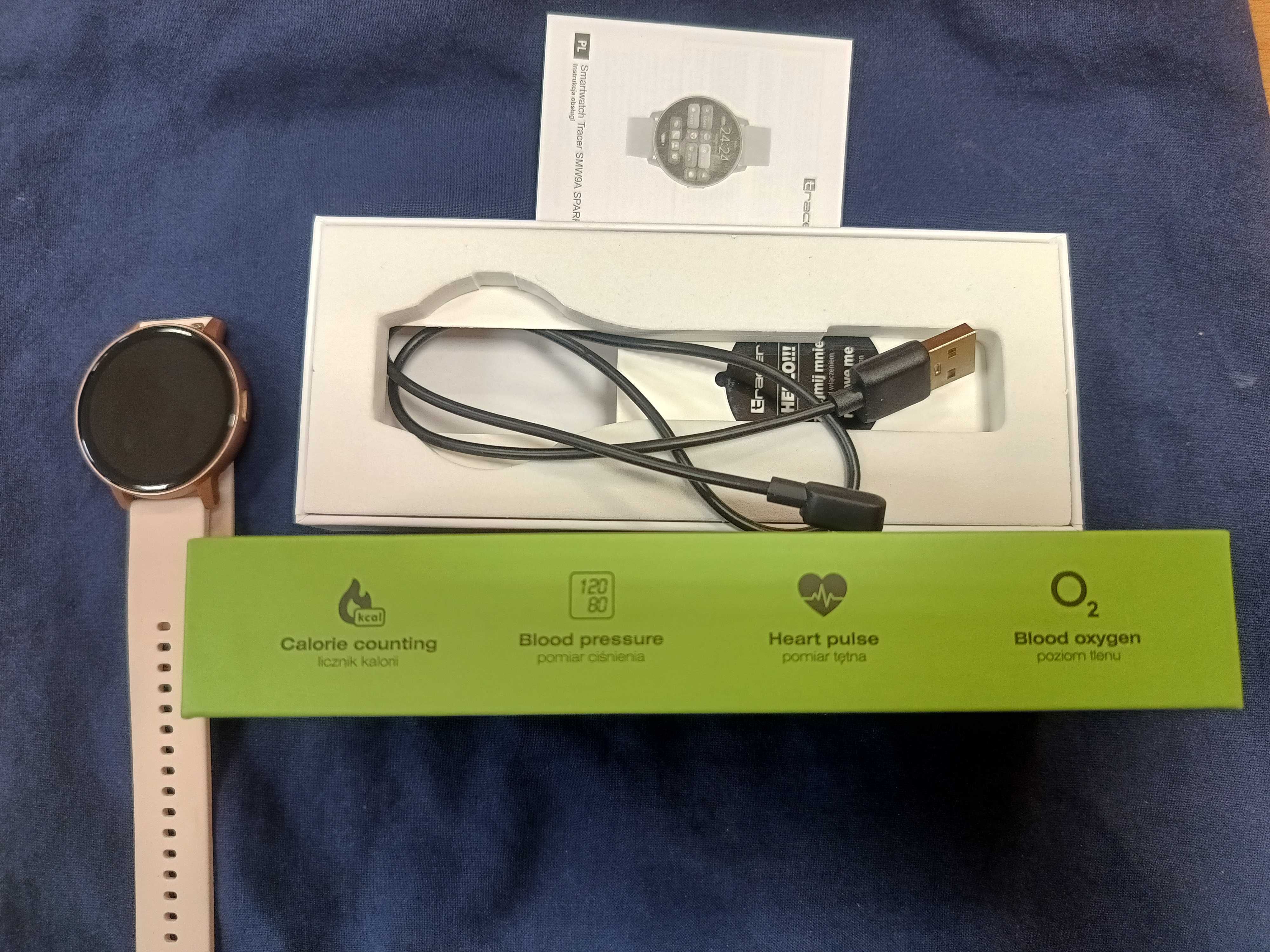 Smartwatch Tracer SMW9A Spark 1,43" AMOLED Różowy