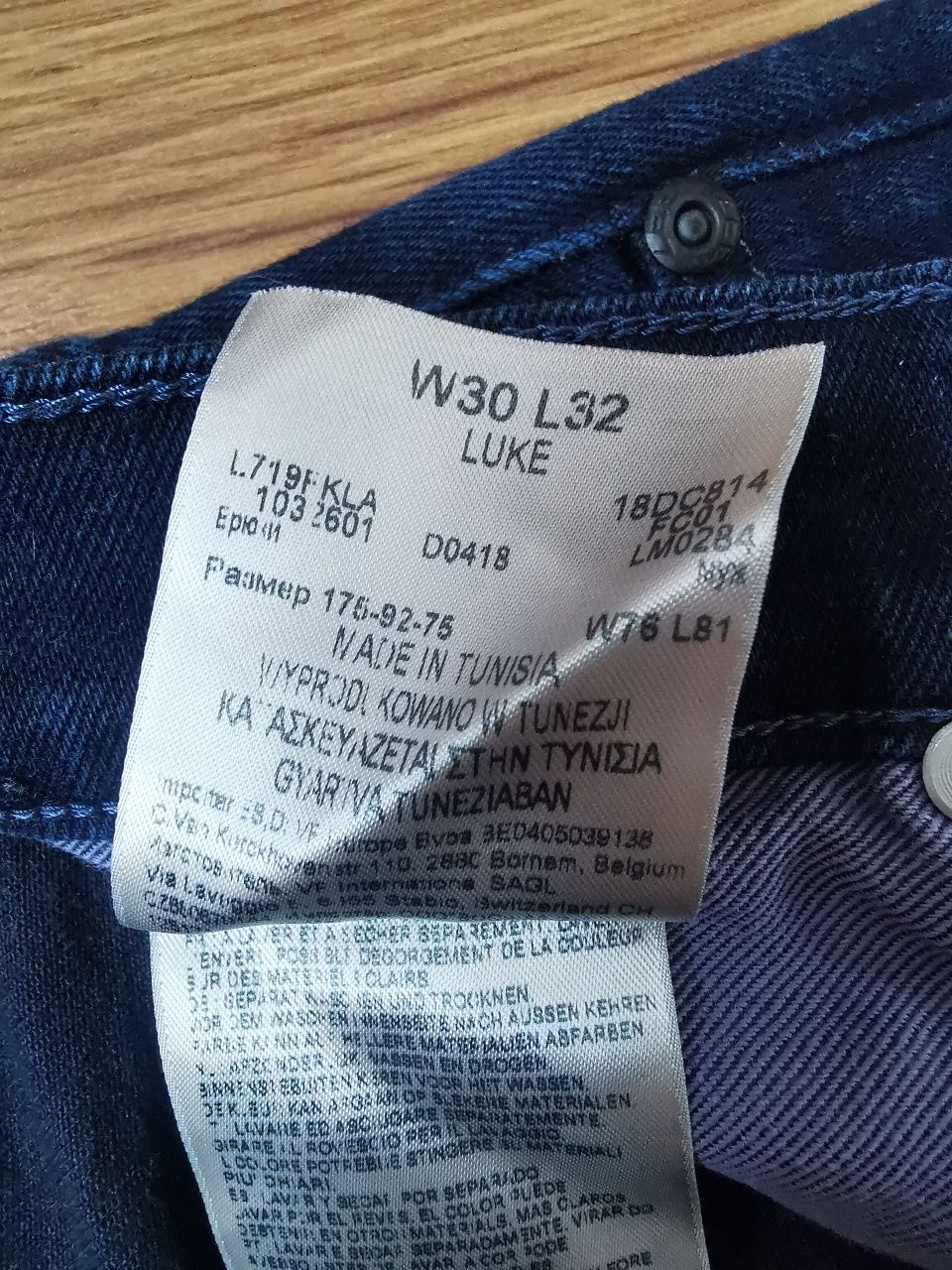 LEE LUKE W30 L32 spodnie jeansowe jeansy
