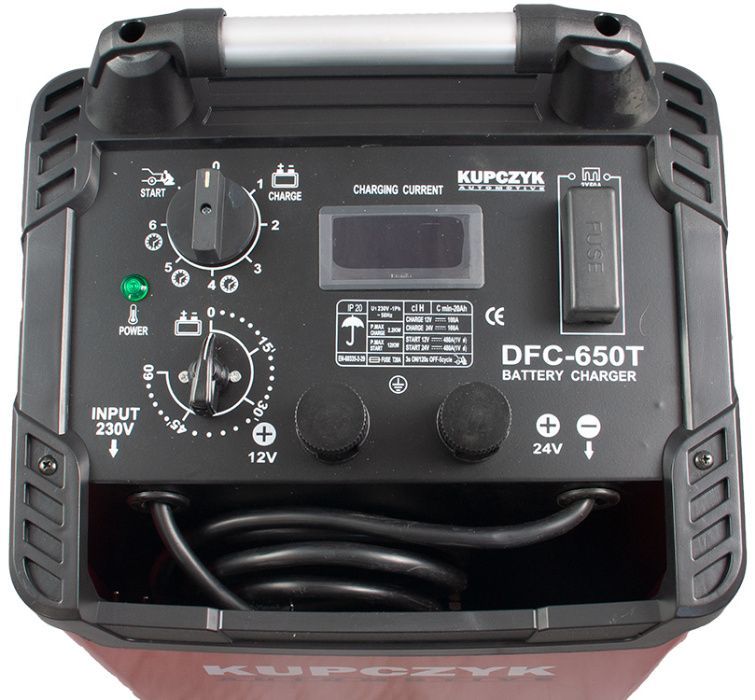 Prostownik z rozruchem 480A 12/24V DFC-650T Kupczyk Rozruch