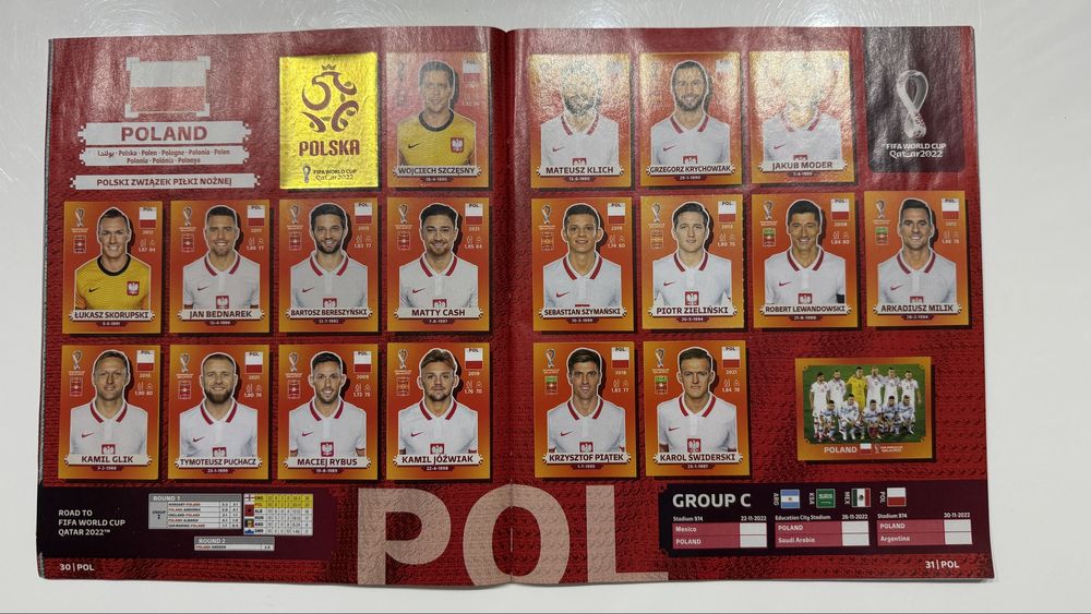Album Panini Qatar 2022 mistrzostwa swiata kompletny