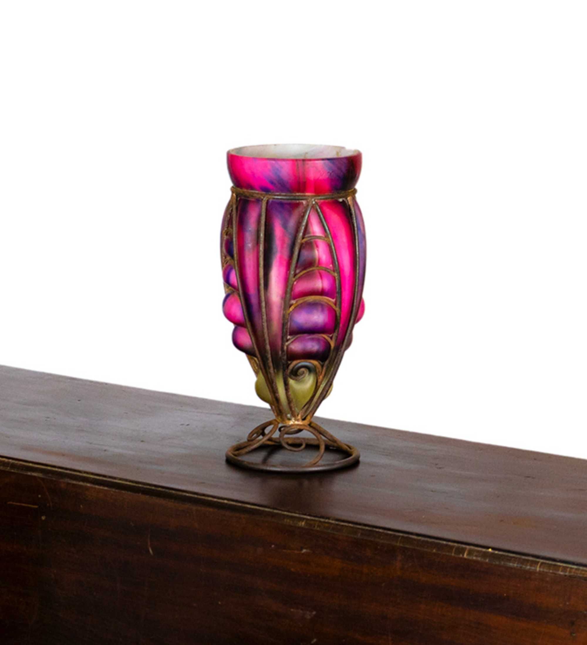 Vaso vidro Art Deco Charles Schneider | século XX