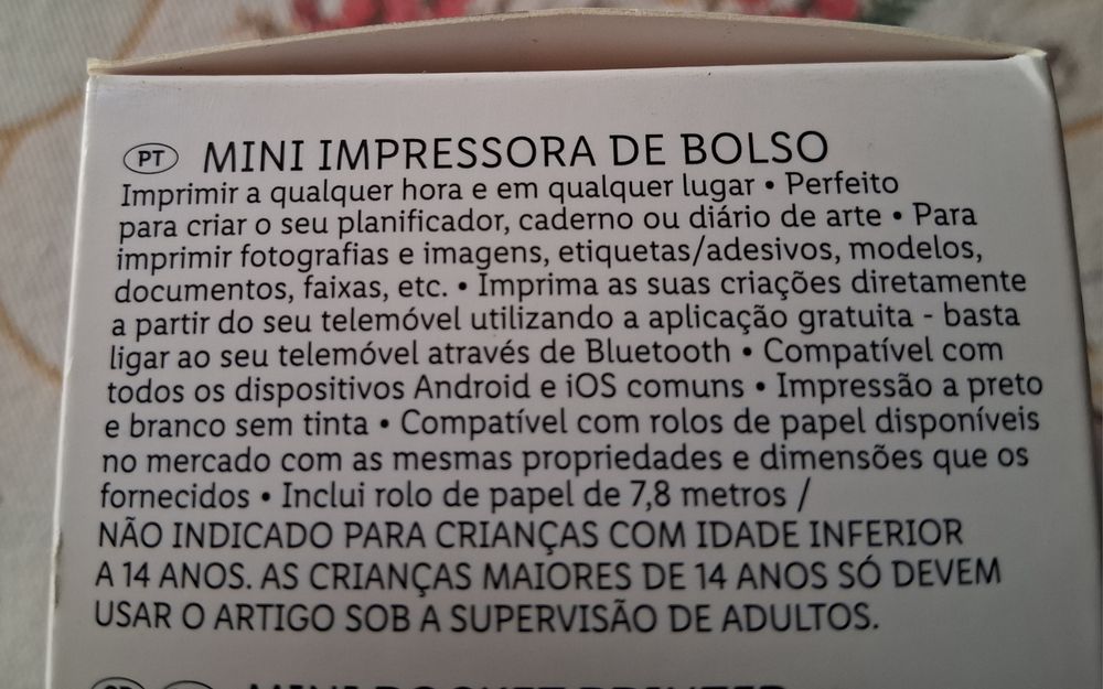 Impressora de bolso