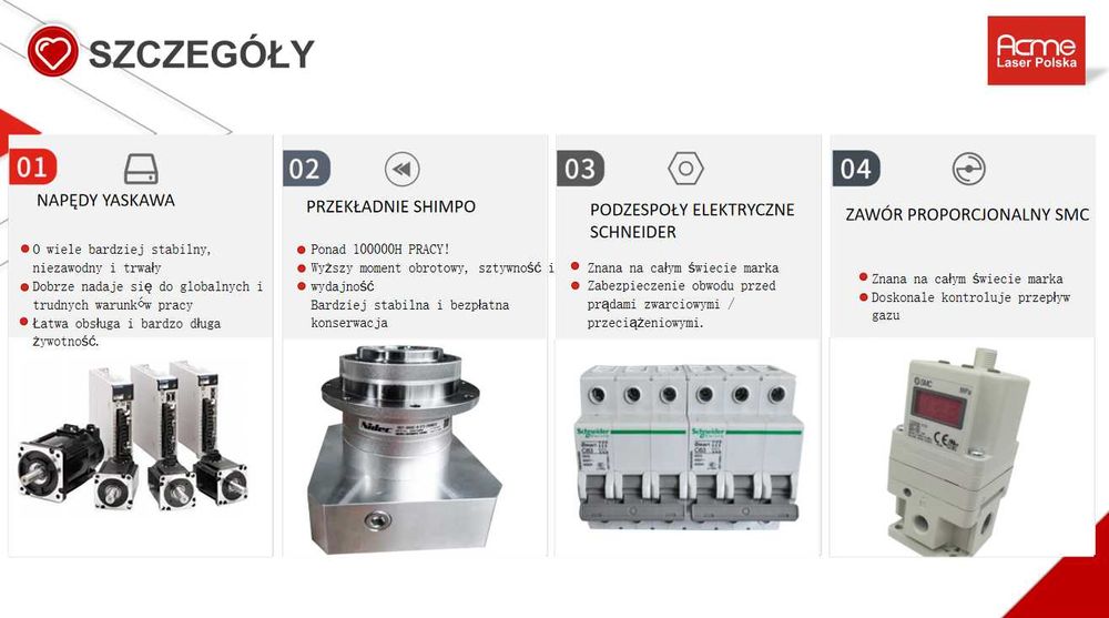 Wycinarka laserowa  o mocy 3 KW, kompresor BG20APM i spawarka 1,5kW