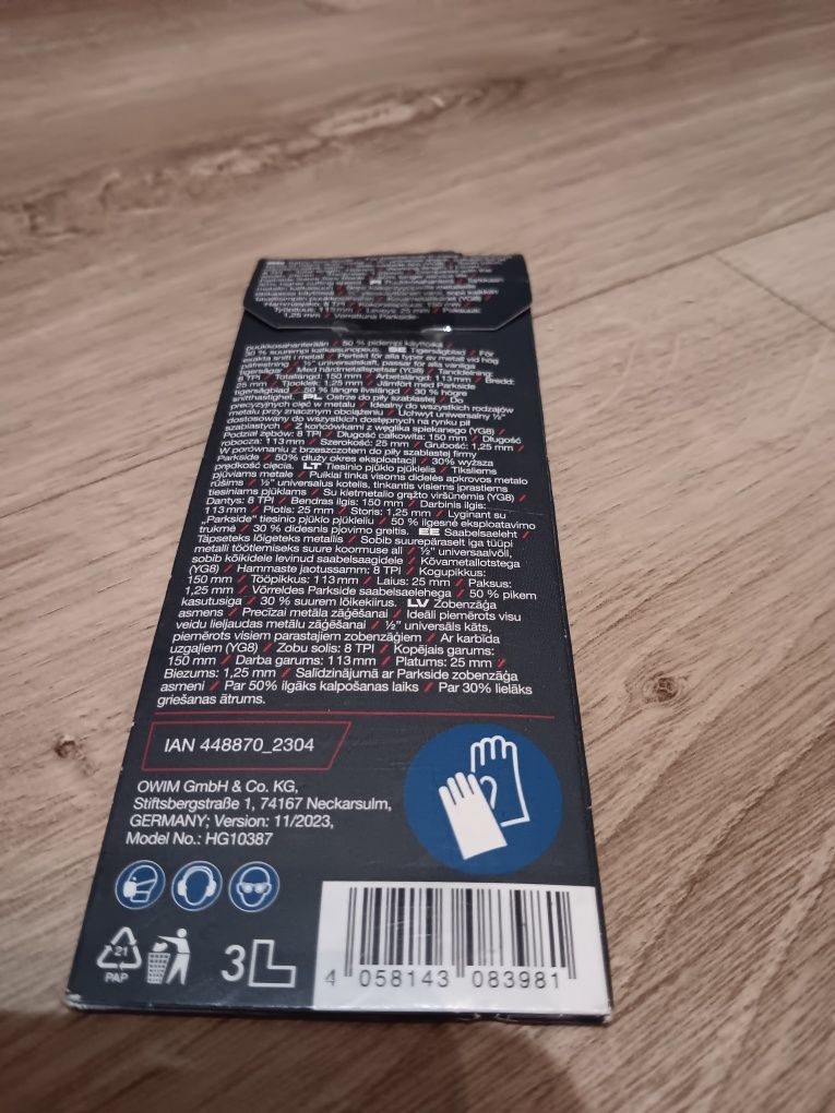 Ostrze do piły szablastej