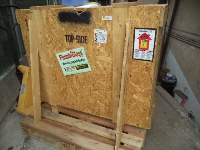 Vidro chumbineo ou plumbifero para protecçao Raio X