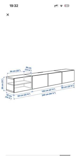 Movel tv branco besta