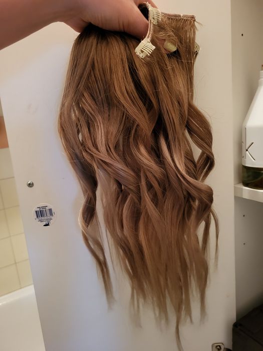 Naturalne włosy clip in 45 cm