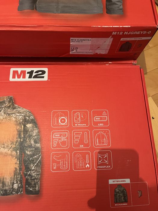 Kurtka podgrzewana marki milwaukee rozmiae S męska(moro,szara)