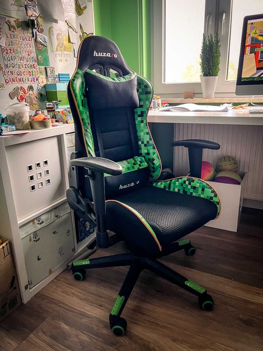Fotel dla dziecka Minecrad - idealny dla młodego ucznia lub gracza!
