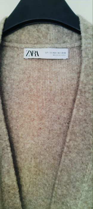 Sweterek kardigan oversize zara