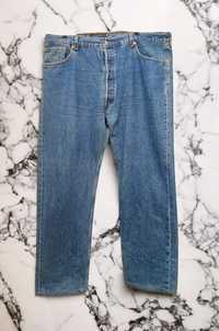 Spodnie jeansowe jeans Levi's XL XXL błękitne 501 w 40 L 34 classic sp