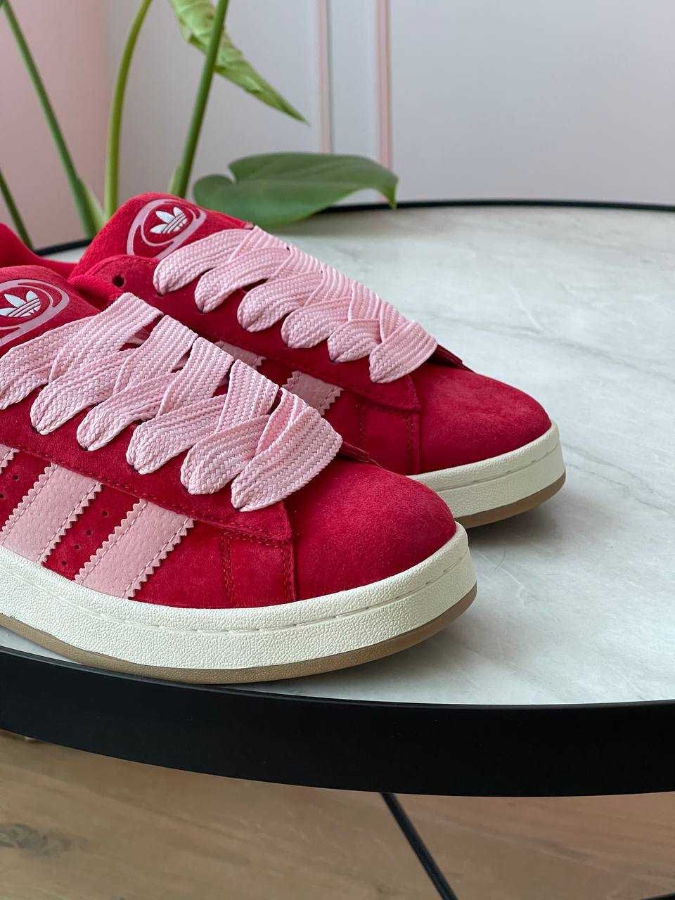 ЗНИЖКА! 40 (25.5 см) Adidas Campus адідас кампус червоні кеди замшеві