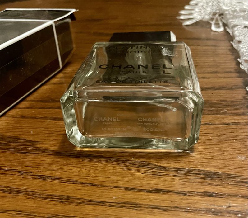 Flakon butelka po wodzie toaletowej chanel platinum egoiste