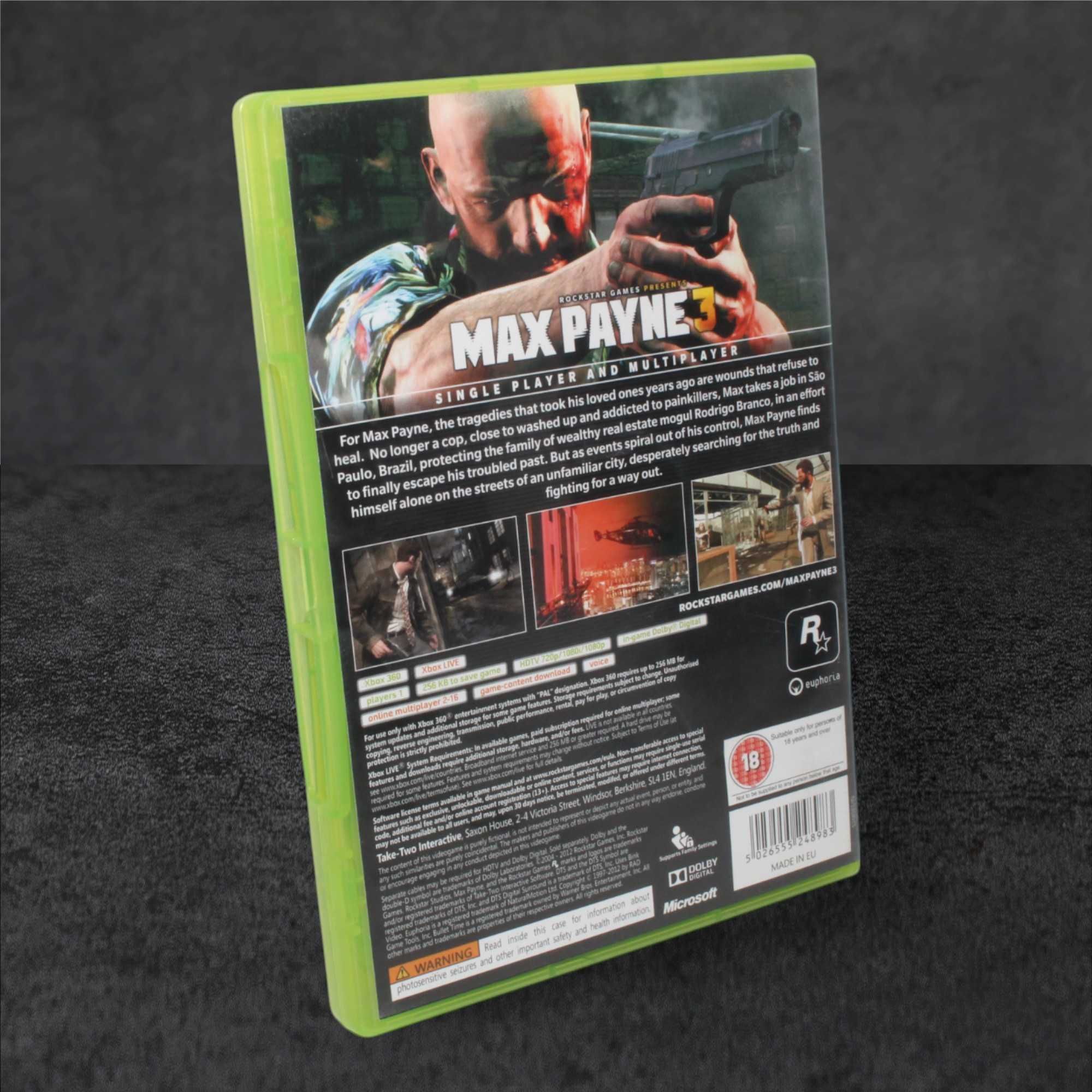 Max Payne 3  Xbox 360 GameBAZA