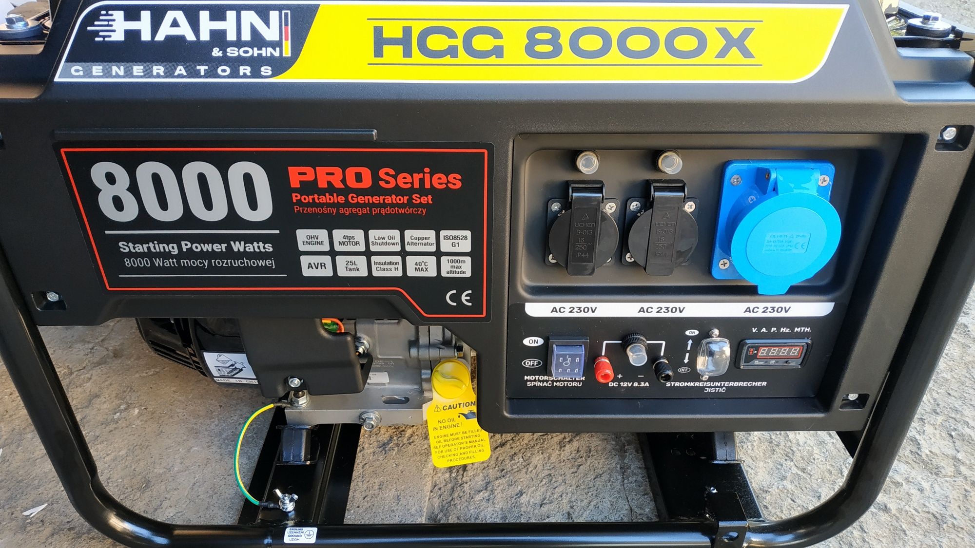 Генератор Hahn & Sohn Benzin Generator HGG 8000X