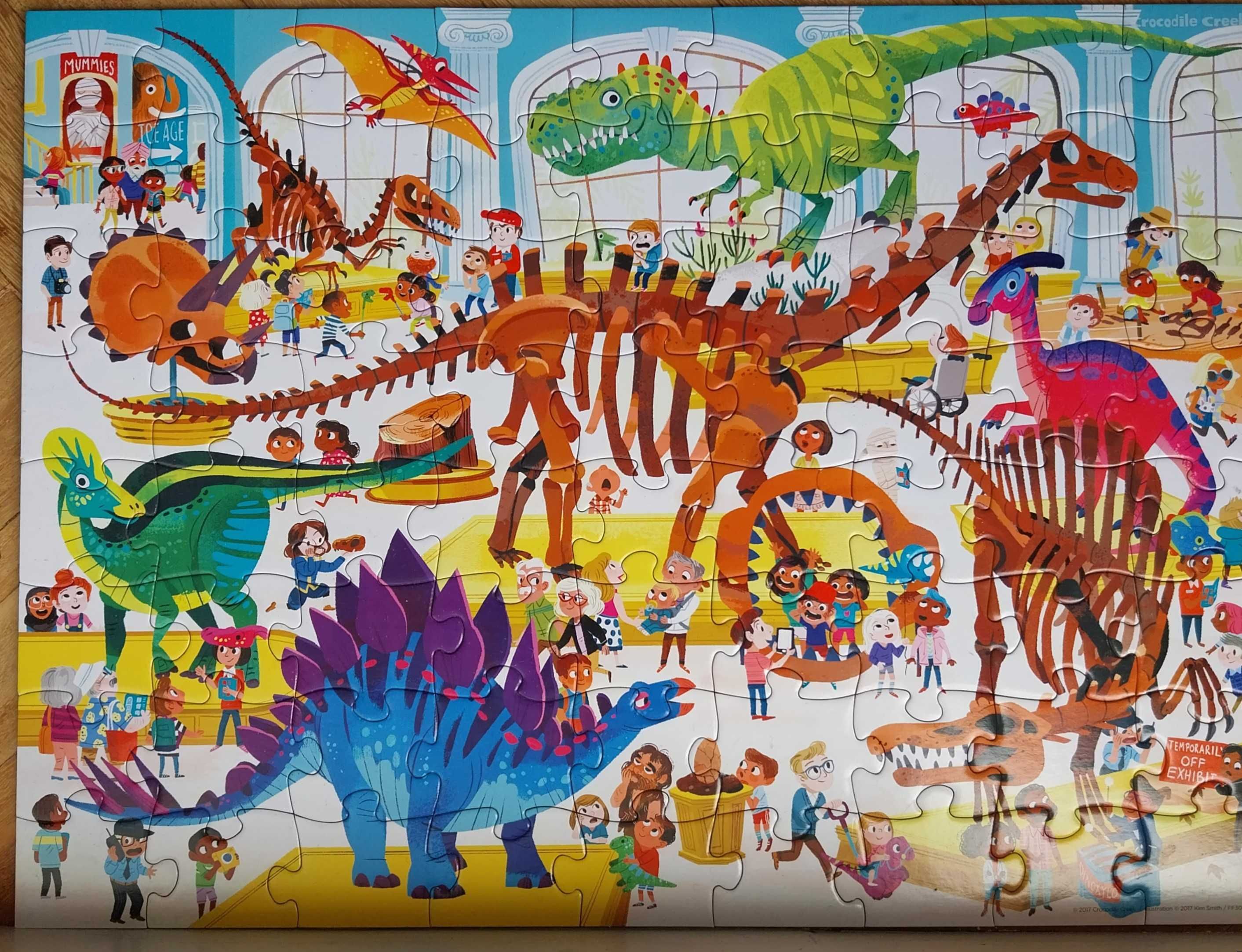 Puzzle "Day at the Museum: Dinosaurs" 72 Peças - Crocodile Creek