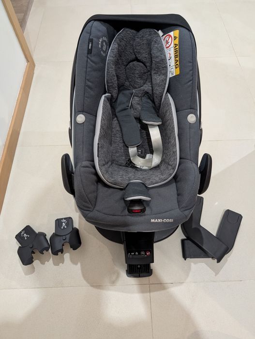 Ovo Maxi Cosi + base isofix + adaptadores de carrinho