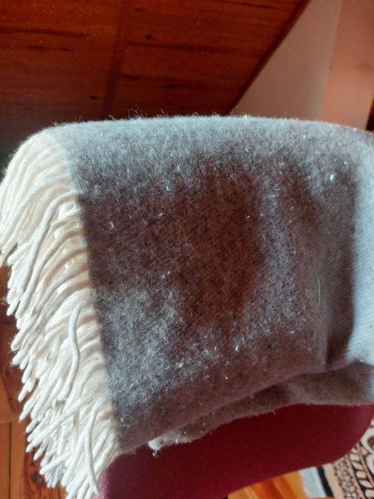 Koc 100% wełna 150x200