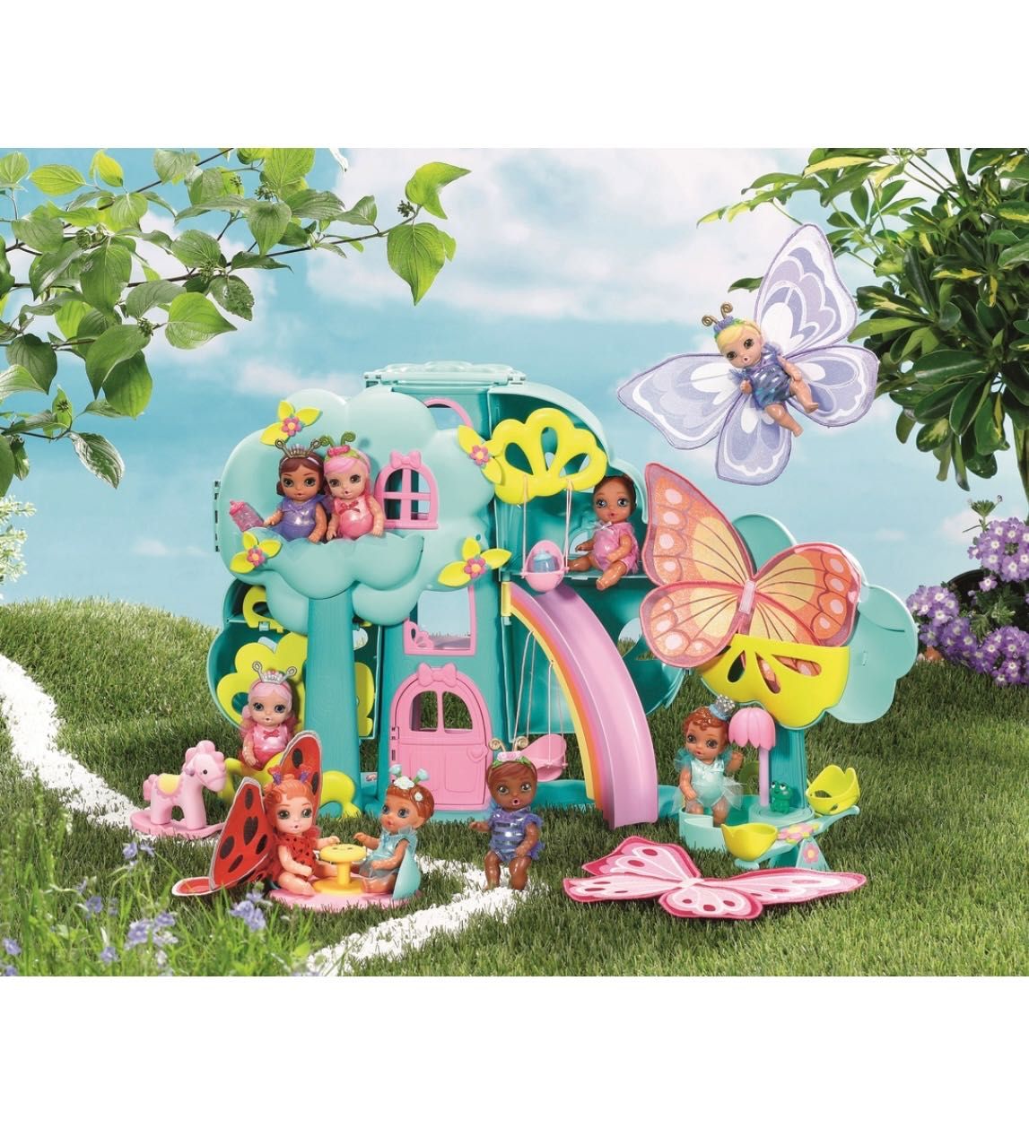 Domek dla lalek Baby born surprise mini 2 laleczki, basen z prysznicem