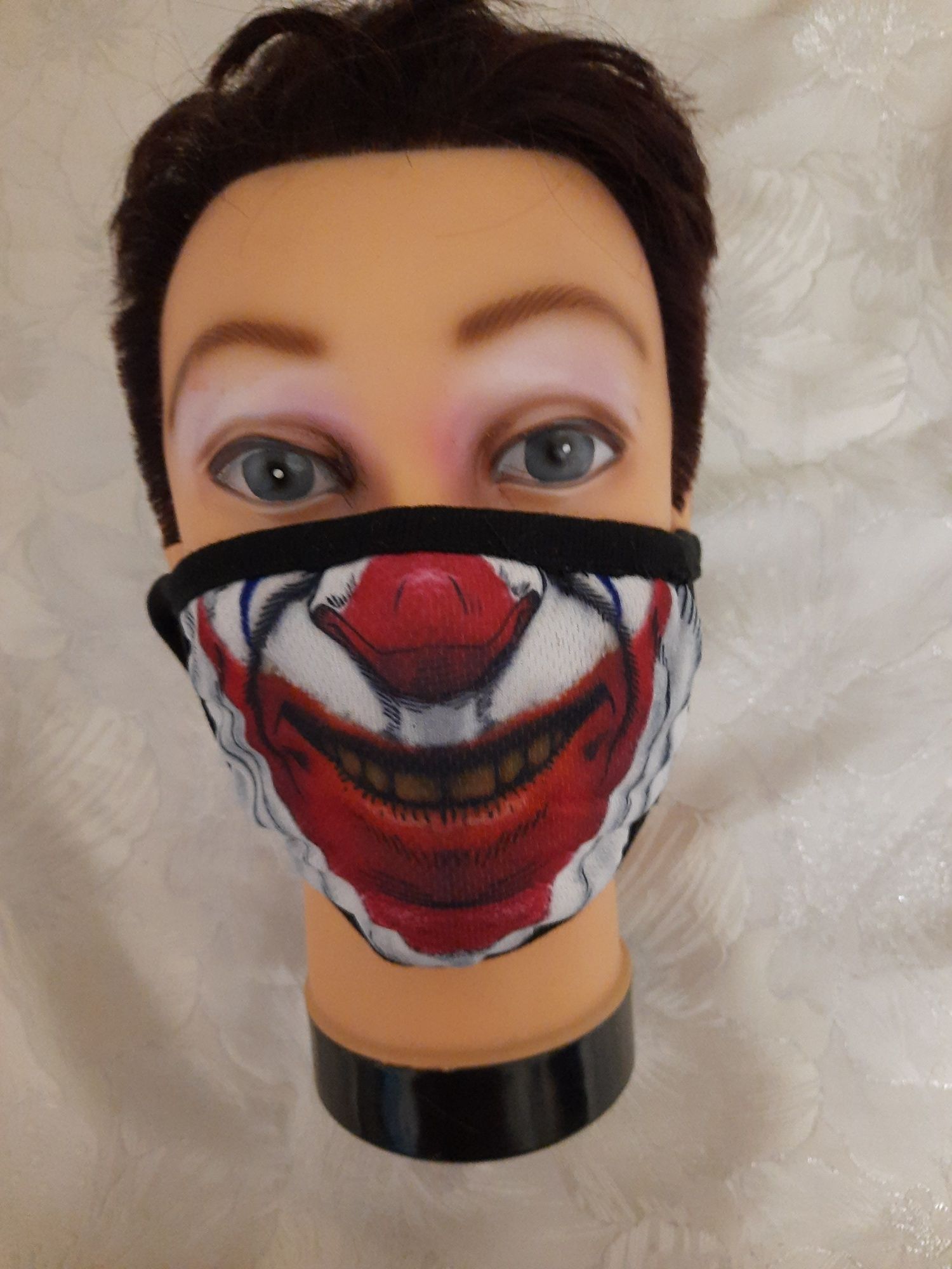 Strój przebranie duży kostium klauna nos maska rozmiar 50-52