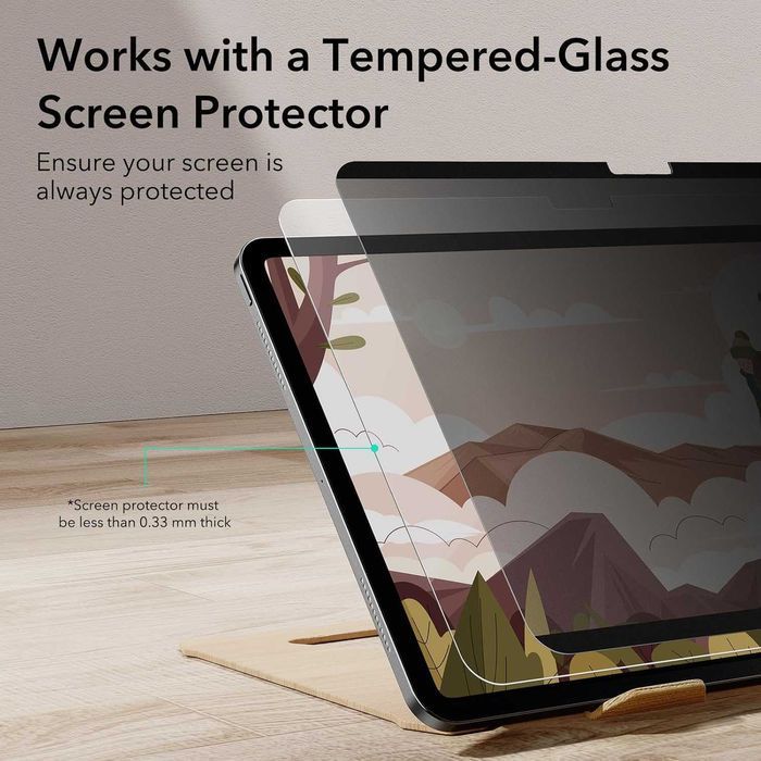 ESR Privacy Screen Protector iPad Pro 11 2024 filtr prywatyzujący