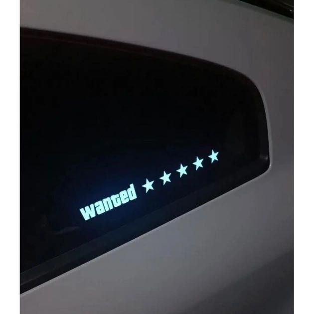 LED подсветка на авто Wanted  на батарейках