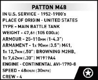 Klocki Cobi 3104 Czołg Patton M48 Armed Forces 127 El.