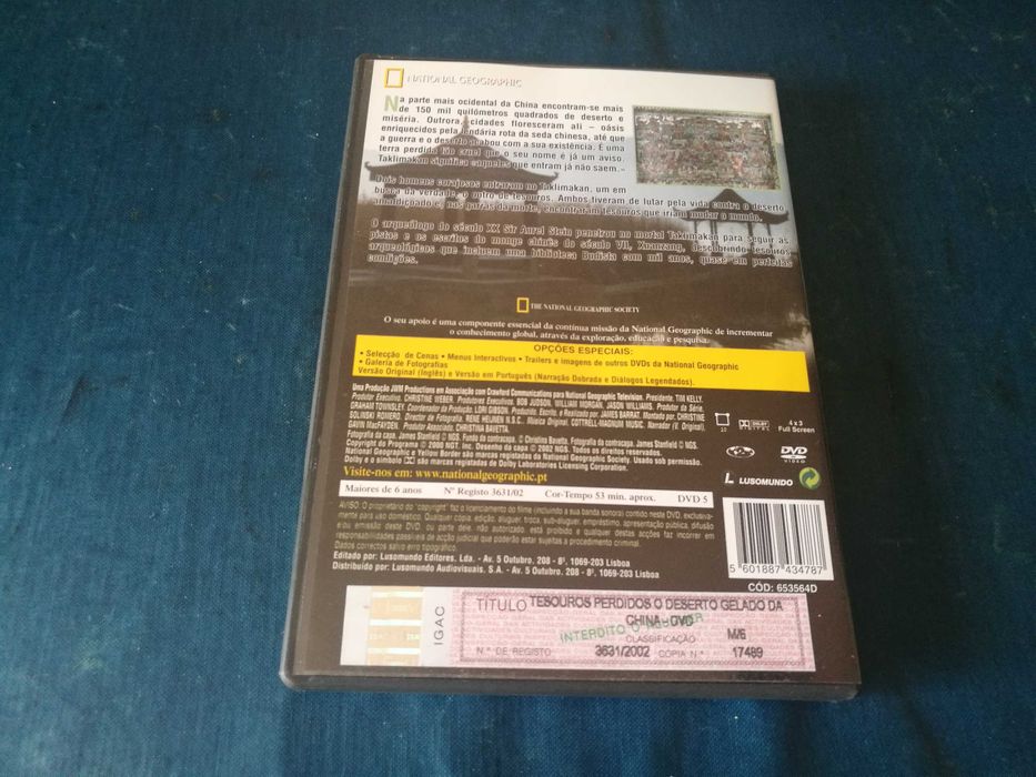 NATIONAL GEOGRAPHIC- Tesouros Perdidos - O Deserto Gelado da China DVD