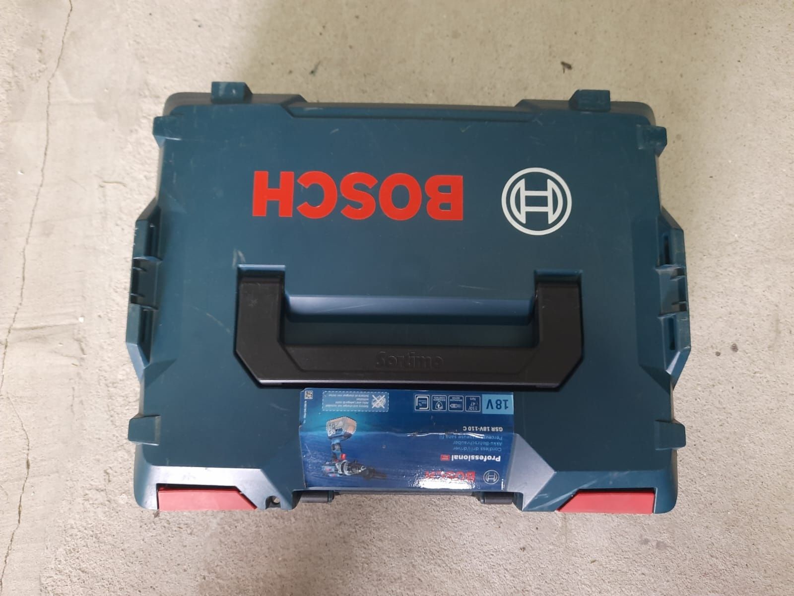 Zestaw Wkrętarka akumulatorowa Bosch GSR 18V-110C. 110Nm