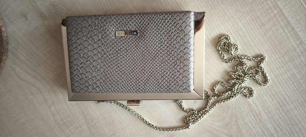 Torebka mała kopertówka Wittchen elegancka nowa oryginalna zlota