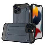 Hybrid Armor etui iPhone 14 Pro Max pancerny hybrydowy pokrowiec niebi