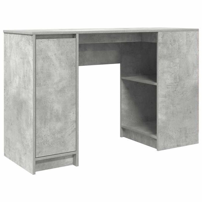 Vidaxl Biurko Beton Szary 120X42X76 Cm Drewno Klejone